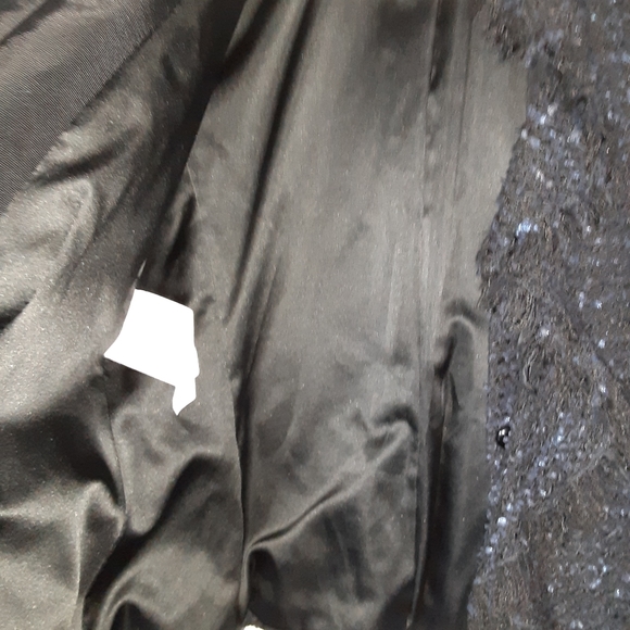 Armani collezioni black tweed fringe blazer - Picture 8 of 9